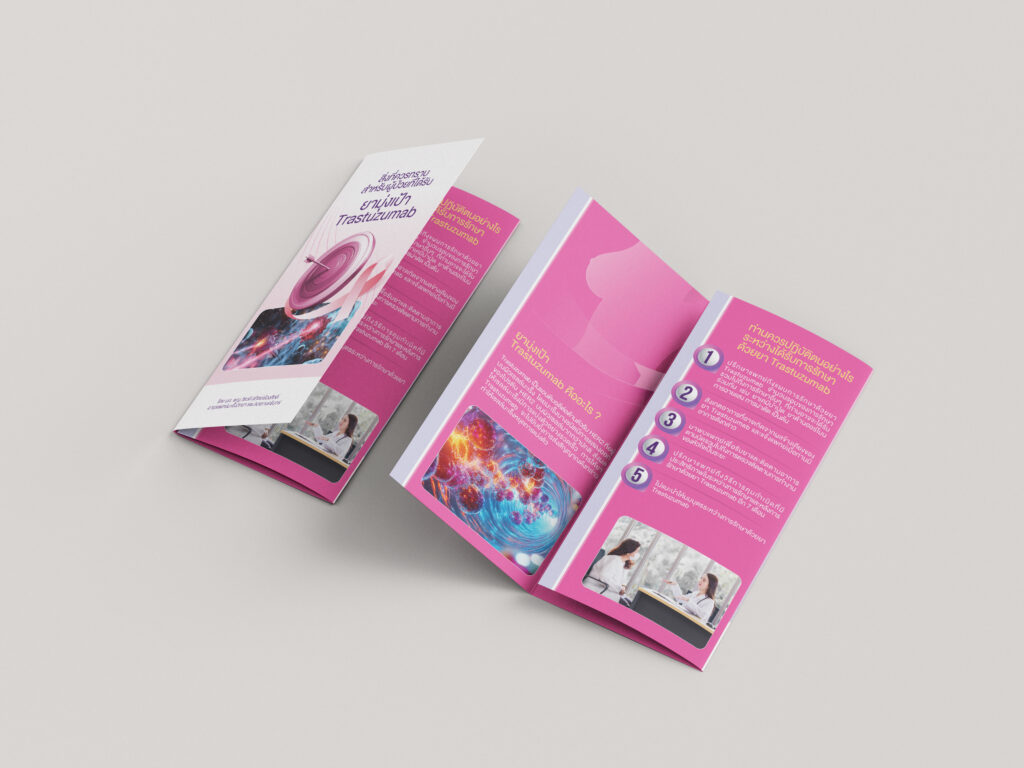 รับออกแบบโบรชัวร์พับ 3 ตอน